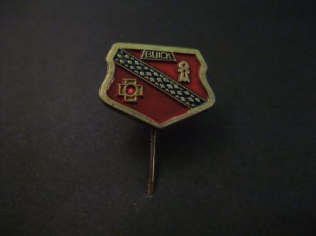 Buick USA oltimer logo ( donkerrood)
